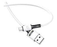 USAMS Kabel U52 microUSB 2A Fast Charge 1m biały SJ435USB01 - 1569043 - zdjęcie 1
